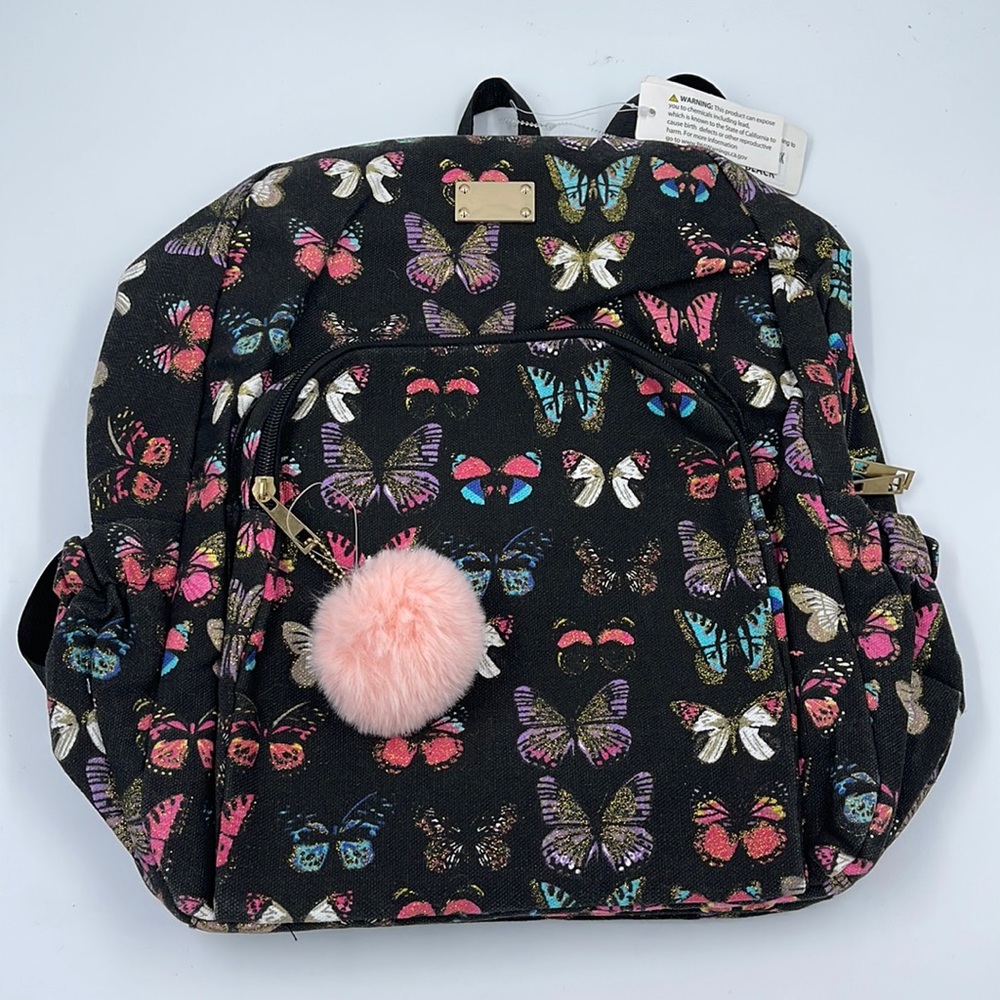 Essen Bella Black Butterfly Backpack